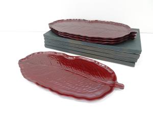 B 鎌倉彫葉盆4点